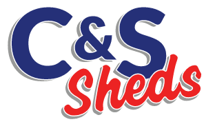 c and s logo blue and red